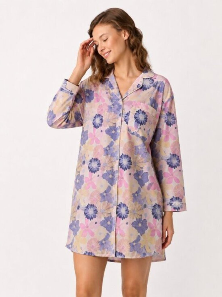 Mahogany Melanie Cotton Nightshirt Small Nwt Lightweight Pajama Sleep Shirt